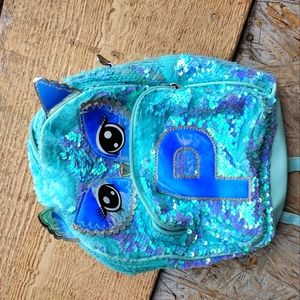 Justice book bag purse initial "p"
